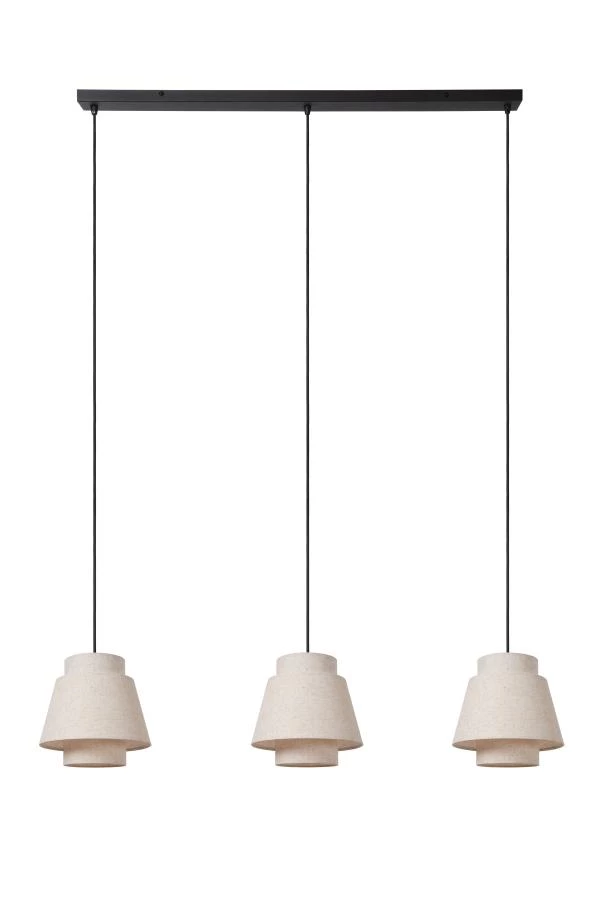 Lucide TRIBUTE - Pendelleuchten - 3xE27 - Beige - ausgeschaltet